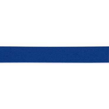 Cotton ribbon strong 20 mm blue