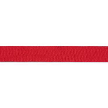 Cotton ribbon strong 20 mm red