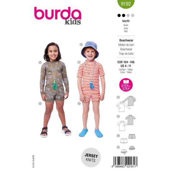 Beachwear | BURDA | Gr: 104-146 | Level: 2