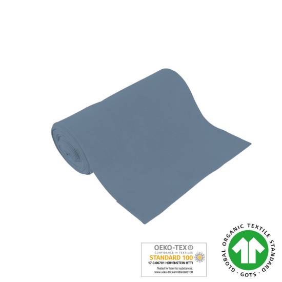 Bio Bündchenware - GOTS - denim