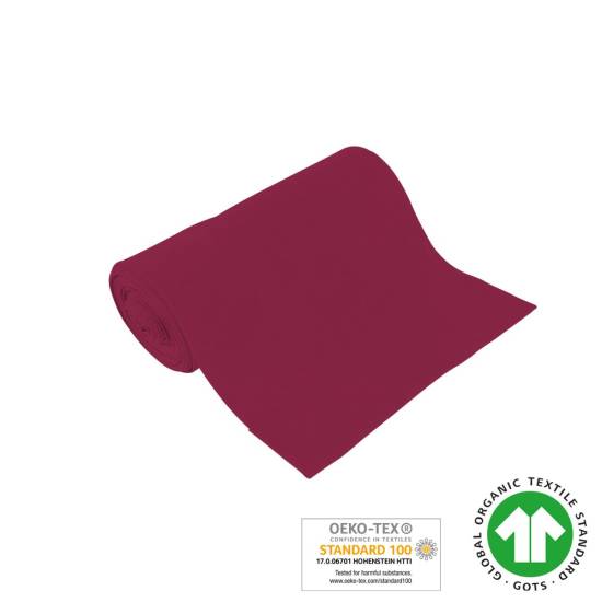 Bio Bündchenware - GOTS - fuchsia