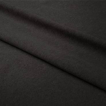 Bio Fleece (double-sided polar) uni - GOTS - schwarz