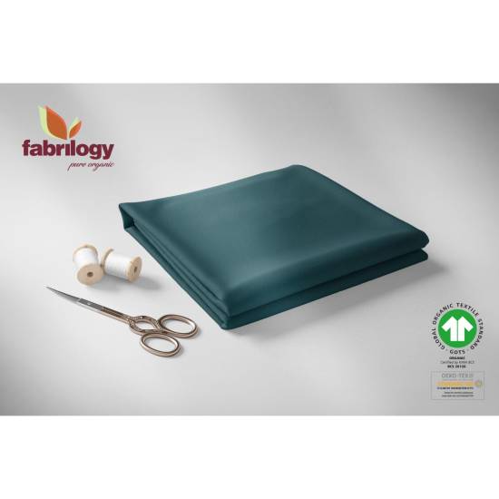 Bio French Terry (brushed) - GOTS - dunkel-petrol