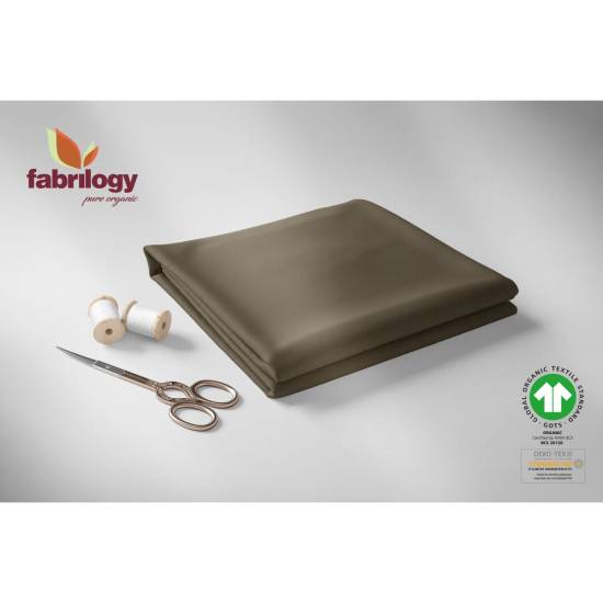 Bio French Terry (brushed) - GOTS - trüffel