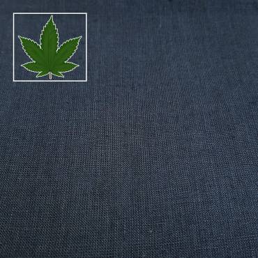 Organic Hemp (linen weave) - navy