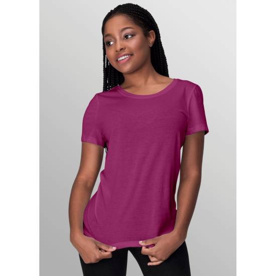 Bio Jersey (soft-touch) - GOTS - beere