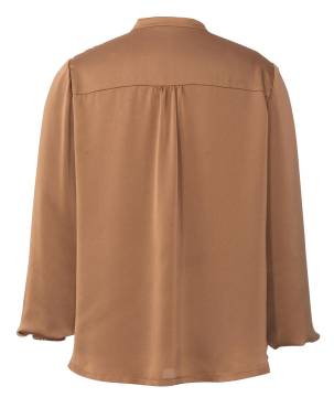 Blouse – with shoulder yoke and stand-up collar | BURDA | Size: 44-54 | Level: 2