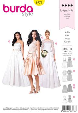 Wedding dress | BURDA | Size: 34 - 44 | Level: 4