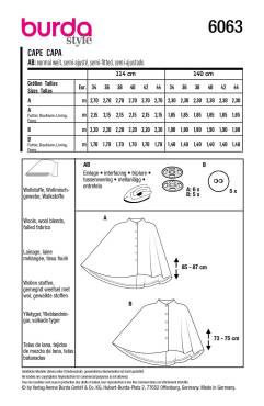 Cape | BURDA | Size: 34-44 | Level: 2