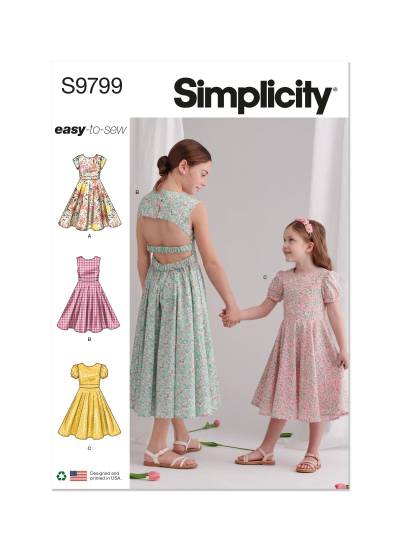 Children's and Girls' Dresses | Simplicity | 9799