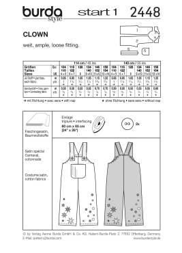 clowns | BURDA-Edition | Size: 104 - 164 | Levels: 2