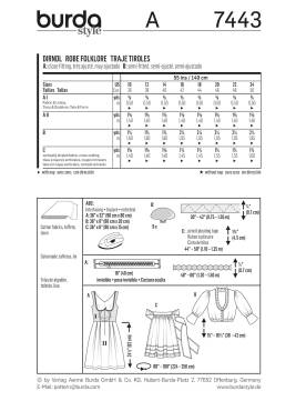 Dirndls | BURDA-Edition | Size: 36-50 | Levels: 3