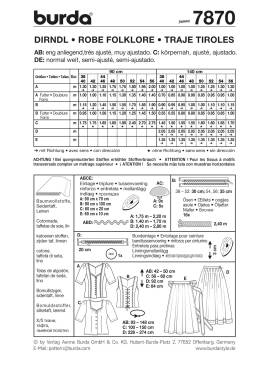 Dirndls | BURDA-Edition | Size: 38-56 | Levels: 3