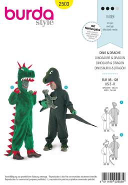 Dragon + Dino | BURDA | Size: 98 - 128 | Level: 3