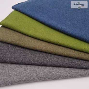 eco. ribbed fabrics - melange-grey