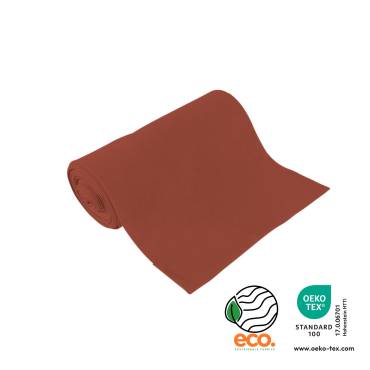 eco. ribbed fabrics - rust