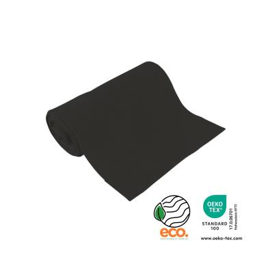 eco. ribbed fabrics - black