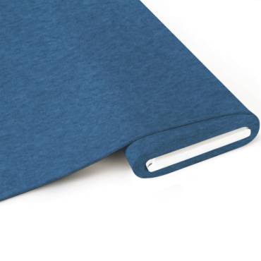 eco. French Terry (brushed) - meliert-blau