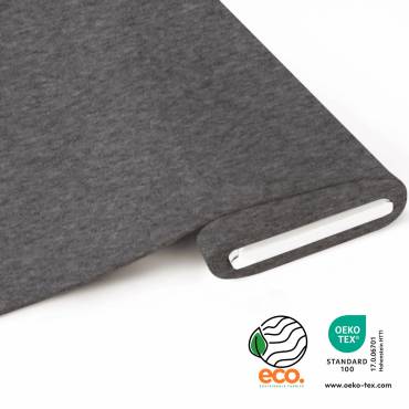 eco. French Terry brushed - melange-grey