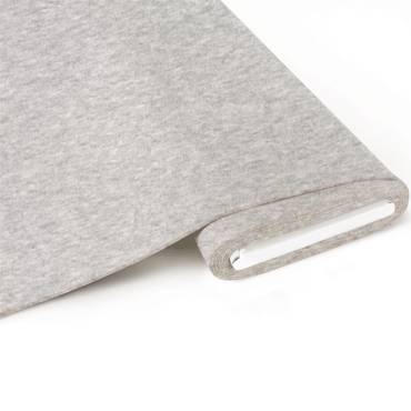 eco. French Terry brushed - melange-light-grey