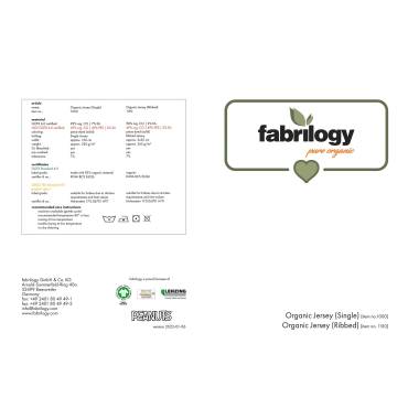Farbkarte - Bio Jersey / Bio Bündchenware