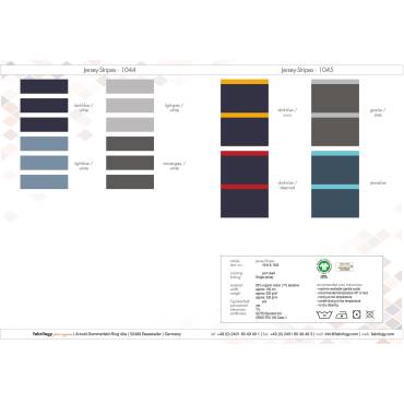 COLOR BOOK - Organic Jersey (stripes)