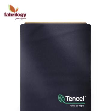 French Terry uni with TENCEL™ LYOCELL - navy