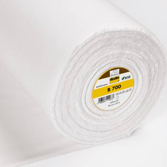 Woven interlining B710 ECO, Vlieseline®, fixable, biodegradable, 90cm, white
