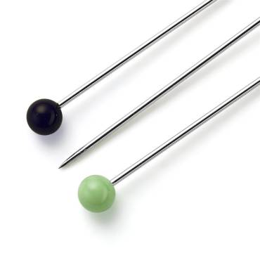 Glass head pins ST 0.60 x 30 mm colored