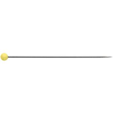 Glass head needles ST 0.60 x 43 mm, approx. 20g, yellow