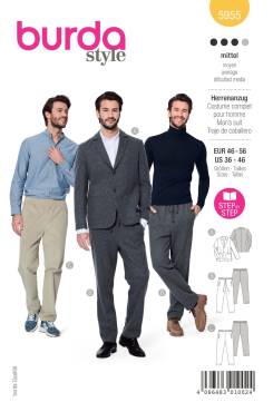 Men's suit | BURDA | Size: 46-56 | Level: 3