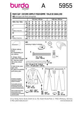 Men's suit | BURDA | Size: 46-56 | Level: 3