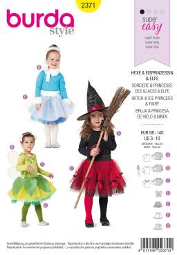 Witch, Ice Princess | BURDA | Size: 98 - 140 | Level: 1