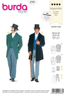 History 1848 Man | BURDA-Edition | Size: 44-60 | Levels: 4