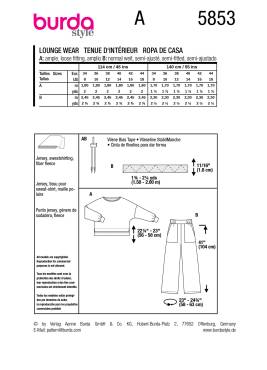 Homewear | BURDA | Gr: 34 - 44 | Level: 2