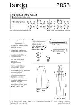 Hose | BURDA | Gr: 32 - 42 | Level: 3