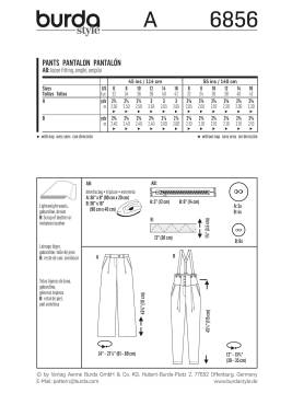 Hose | BURDA | Gr: 32 - 42 | Level: 3