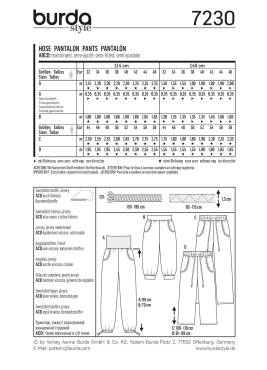 Hose | BURDA | Gr: 32-46/44-58 | Level: 1