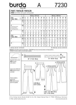 Hose | BURDA | Gr: 32-46/44-58 | Level: 1