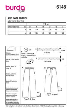 Hose | BURDA | Gr: 34-44 | Level: 2