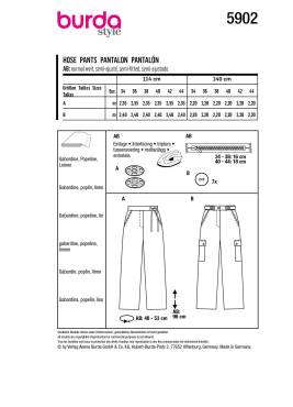 Pants | BURDA-Edition | Size: 34-44 | Levels: 3