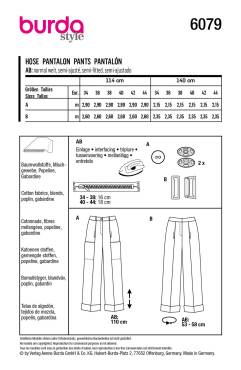 Pants | BURDA | Size: 34-44 | Level: 3