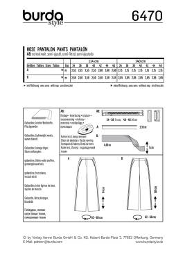 Hose | BURDA | Gr: 34 - 46 | Level: 3