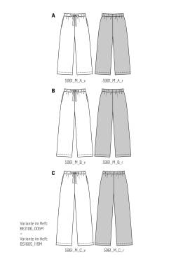 Pants | BURDA-Edition | Size: 34-48 | Levels: 1