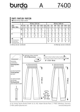 Pants | BURDA-Edition | Size: 34-60 | Levels: 1