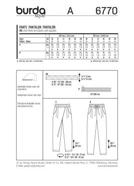 Pants | BURDA-Edition | Size: 36 - 46 | Levels: 2