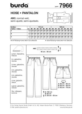 Pants | BURDA-Edition | Size: 38-50 | Levels: 2