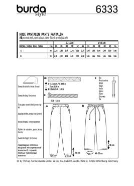 Pants | BURDA-Edition | Size: | Levels: 1