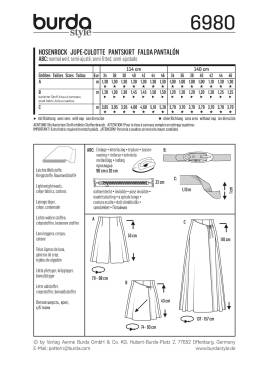 Culottes | BURDA-Edition | Size: 34-46 | Levels: 2