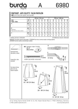 Hosenrock | BURDA | Gr: 34-46 | Level: 2